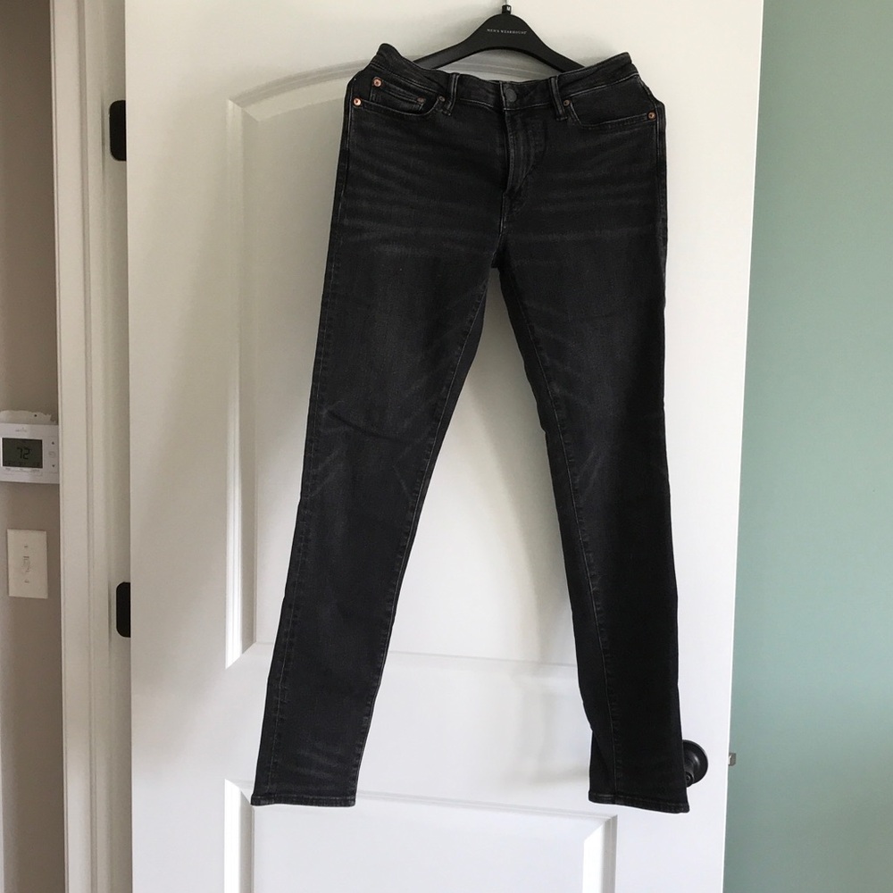 American Eagle Outfitters Black Slim Straight Jeans